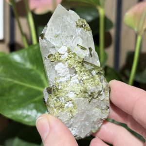 Green Tourmaline And Quartz